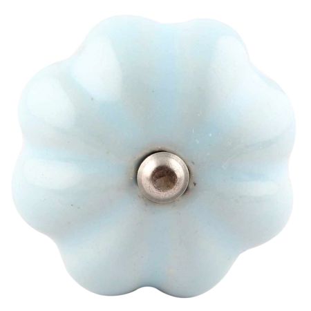 Solid Sky Blue Ceramic Melon Wine Stopper